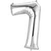 Foil Balloon - Jumbo Silver Number 7