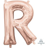 Foil Balloon - Mini Letter Rose Gold R 16 Inch Air-Filled Only