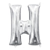 Foil Balloon - Mini Letter Silver H 16 Inch Air-Filled Only