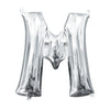 Foil Balloon - Mini Letter Silver M 16 Inch Air-Filled Only