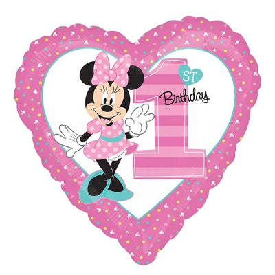 Foil Balloon - Minnie 1St Birthday