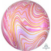 Foil Balloon - Orbz Marblez Pink