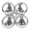 Foil Balloon - Quad 17" Silver