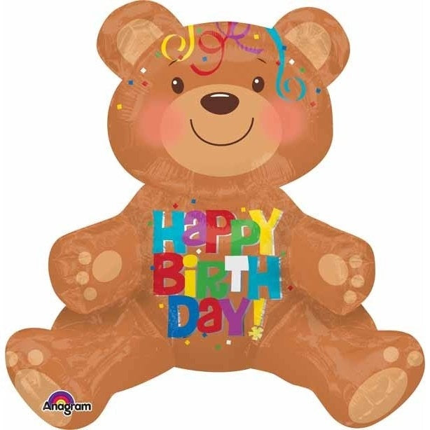 Foil Balloon - Sitter Bear Air Inflate