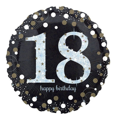 Foil Balloon - Sparkling Birthday 18
