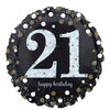 Foil Balloon - Sparkling Birthday 21