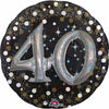 Foil Balloon - Sparkling Birthday 40 Multi-Balloon