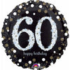 Super Shape Foil Balloon Sparkling Birthday 60
