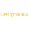 Foil Happy 40Th Birthday Banner