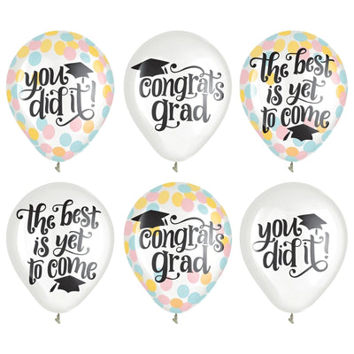 Follow Your Dreams Confetti Latex Balloons
