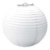 Frosty White Round Paper Lanterns