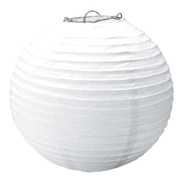 Frosty White Round Paper Lanterns