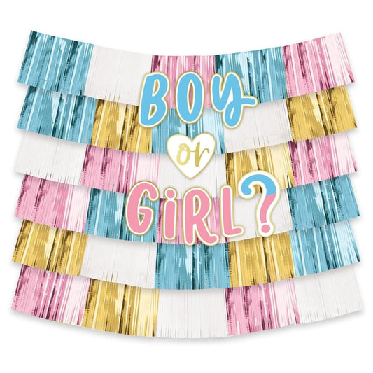 Gender Reveal Deluxe Backdrop Decorating Kit