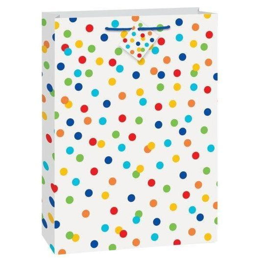 Gift Bag - Jumbo Rainbow Polka Dot
