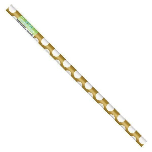 Gift Wrap - 30" X 5' Gold Dots