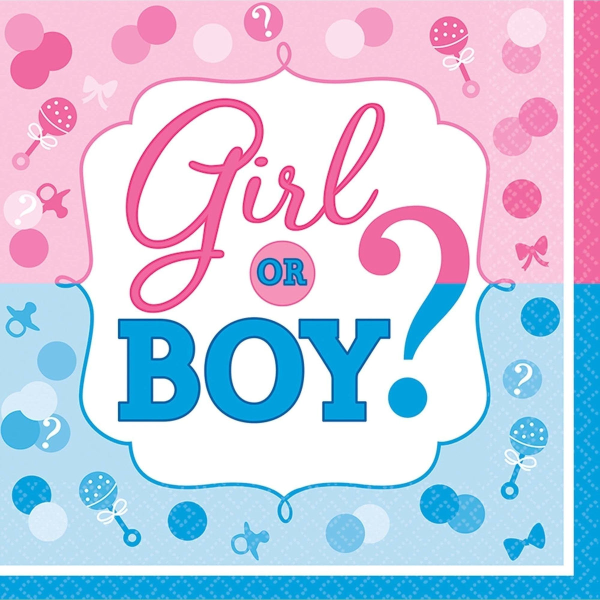 Girl Or Boy? Luncheon Napkins