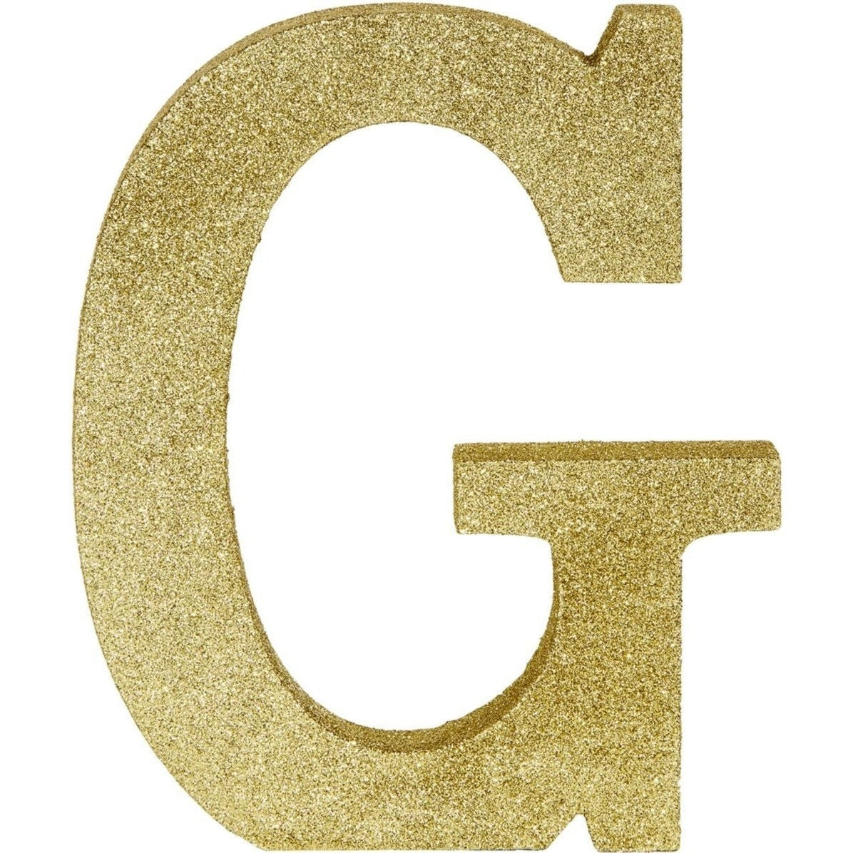 Glitter Gold Letter G Sign