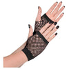 Black Short Fishnet Gloves