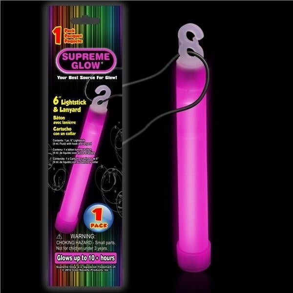 Glow - 6" Stick Pink