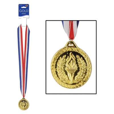 Gold Medal W/Ribbon