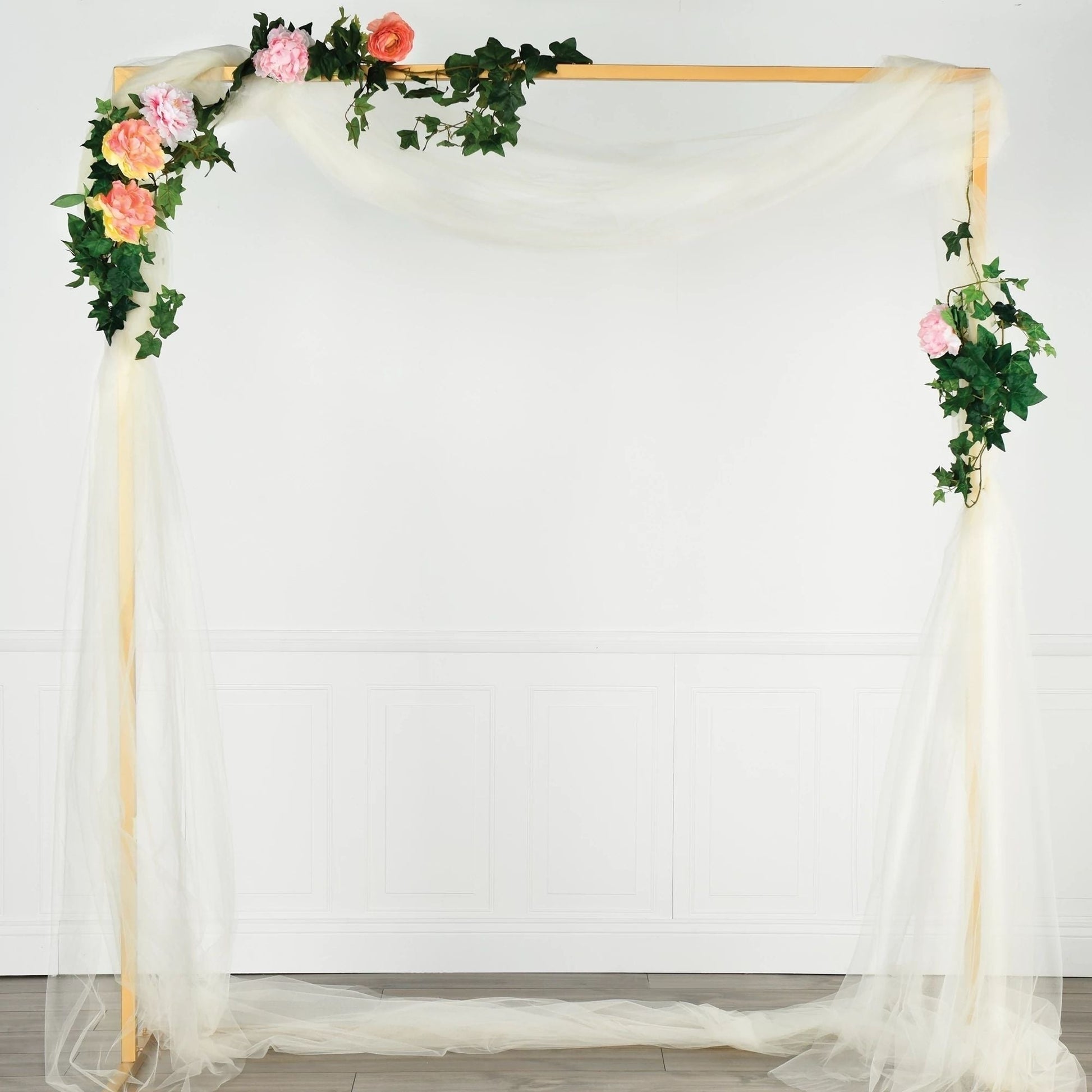 Gold Metal ReCountangular Wedding Arch