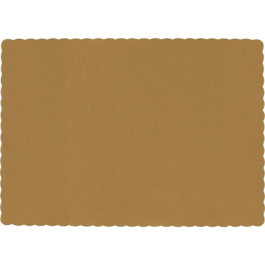 Gold Solid Color Paper Placemats