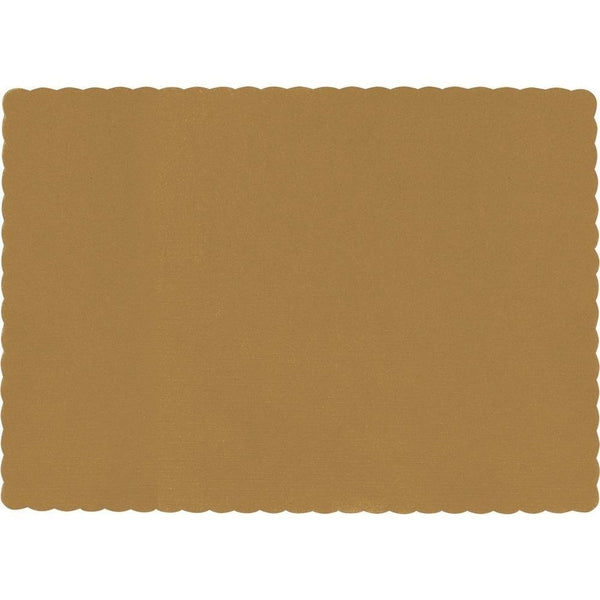 Gold Solid Color Paper Placemats