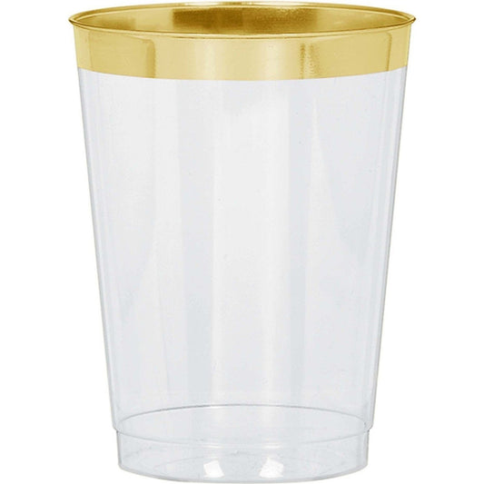 Gold Trim Tumbler, 10 Oz.