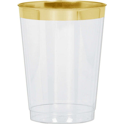 Gold Trim Tumbler, 10 Oz.