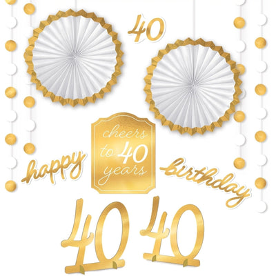 Golden Age Birthday 40Th Room Decoration Kit
