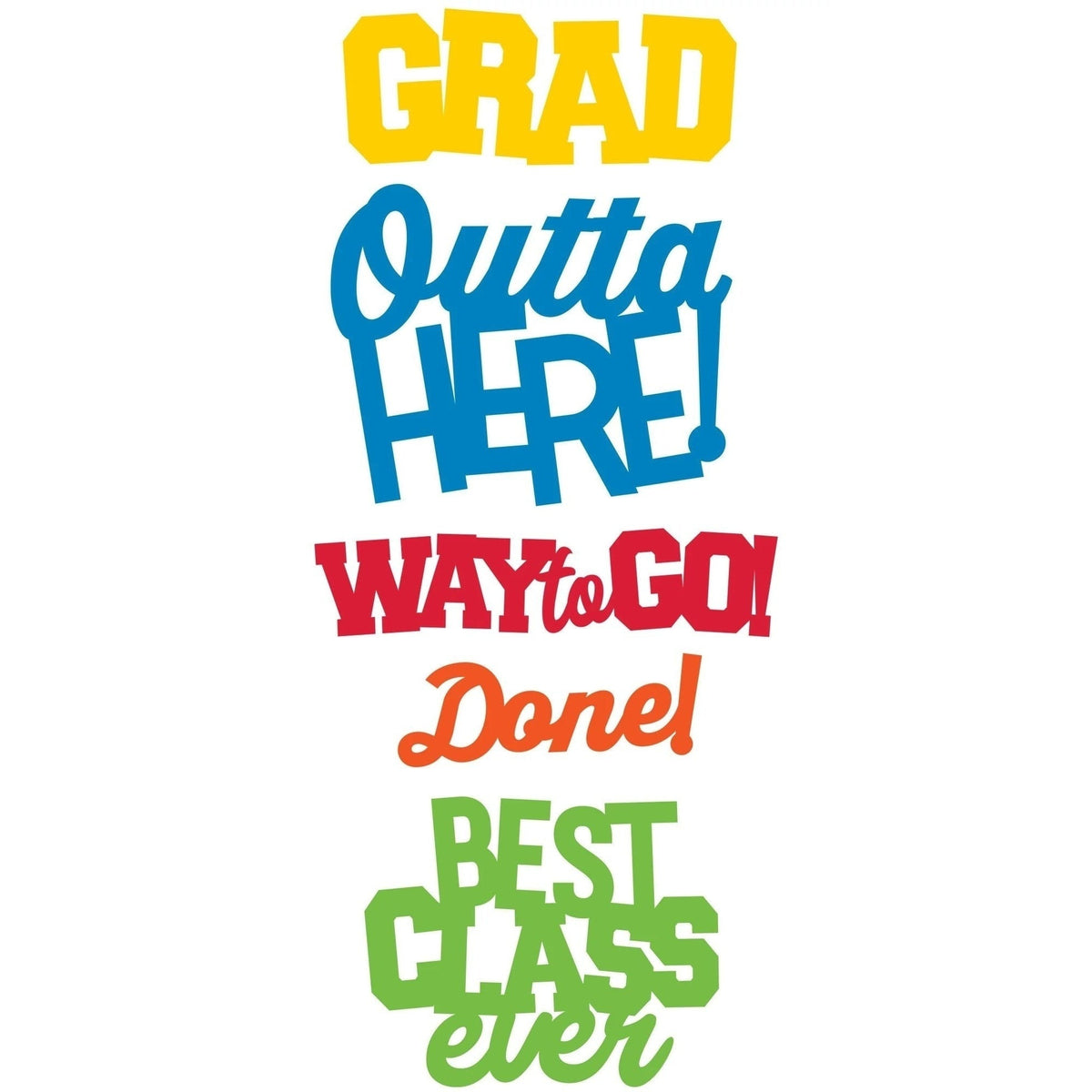 Grad Large Cutouts - Multicolor