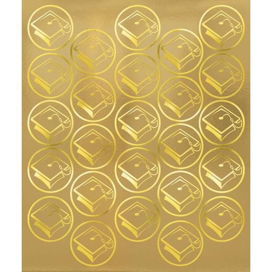 Grad Metallic Sticker Seals - Gold