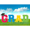 Grad Multicolor Leters Plastic Lawn Yard Stakes