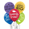 Grad Printed Latex Balloons - Multicolor