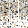 Grad Value Confetti - Black, Silver, Gold