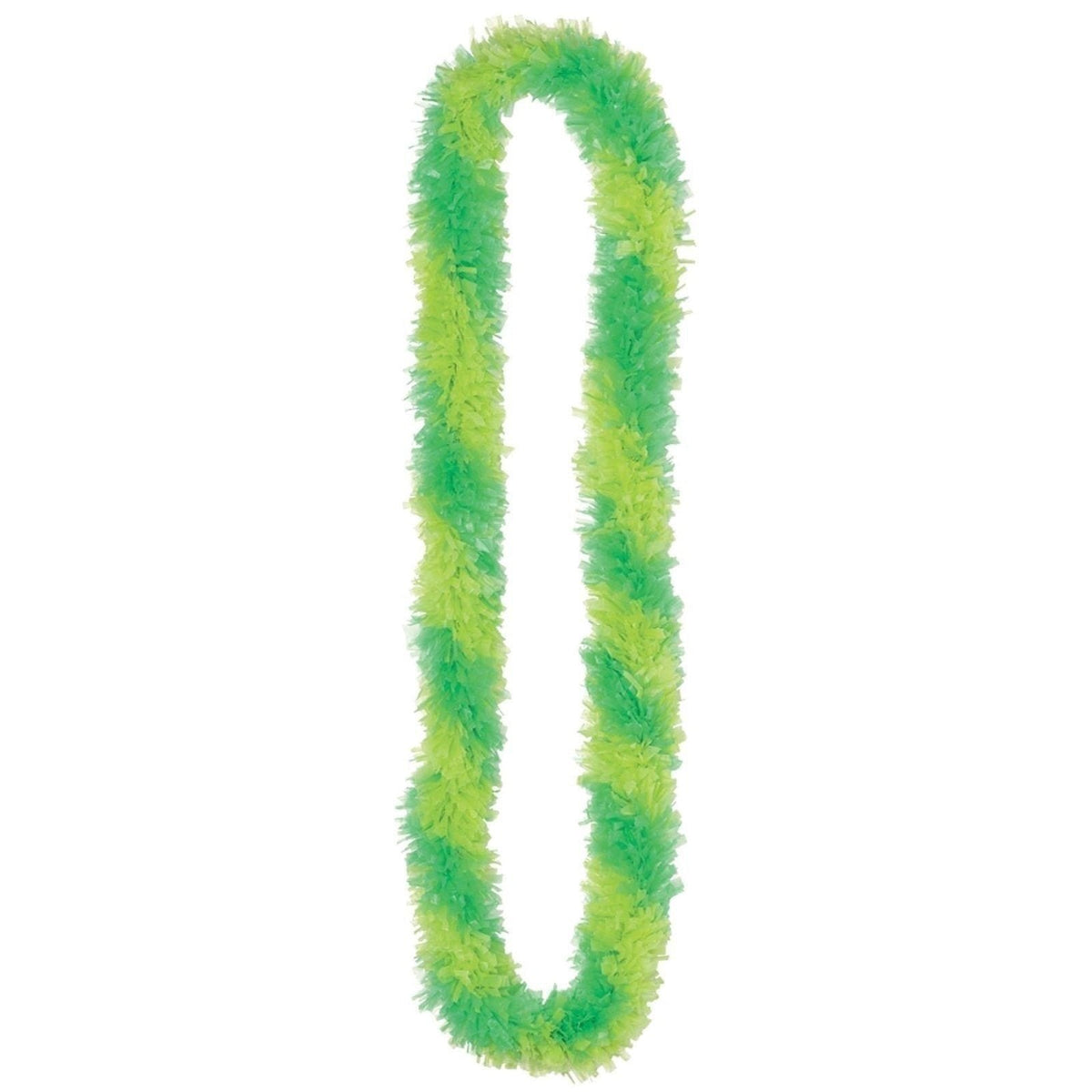 Green Poly Fringe Leis