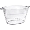 Hammered Clear Beverage Tub W/Handles