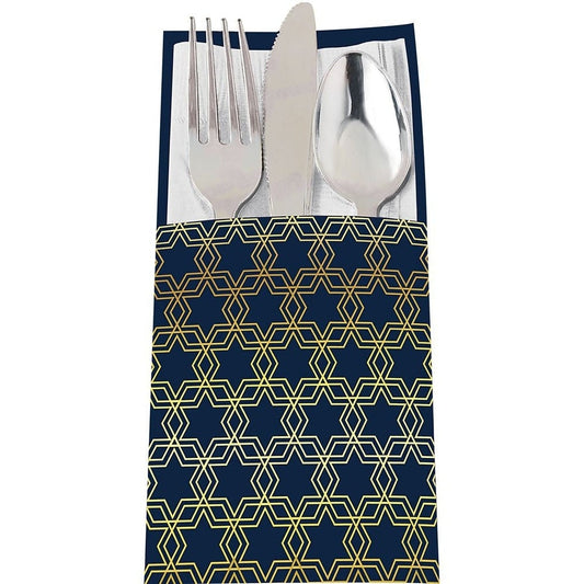 Hanukkah Paper Cutlery Holders