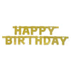 Happy Birthday Gold Deluxe Jointed Banner