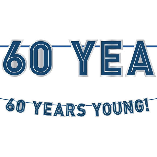 Happy Birthday Man Letter Banner - 60Th