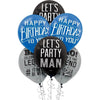 Happy Birthday Man Printed Latex Balloon