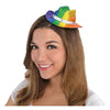 Rainbow Glitter Mini Cowboy Hat