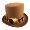Hat - Steampunk W/Goggles Brn