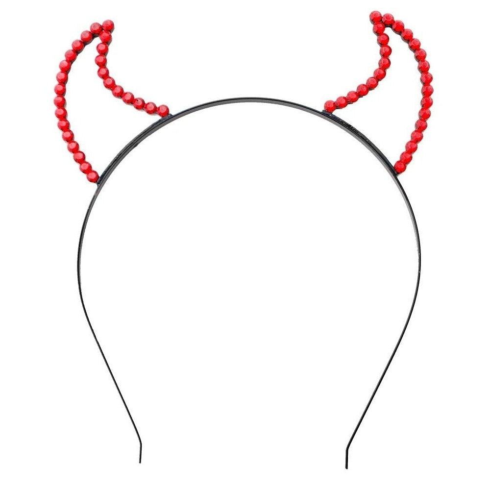 Headband - Rhinestone Devil