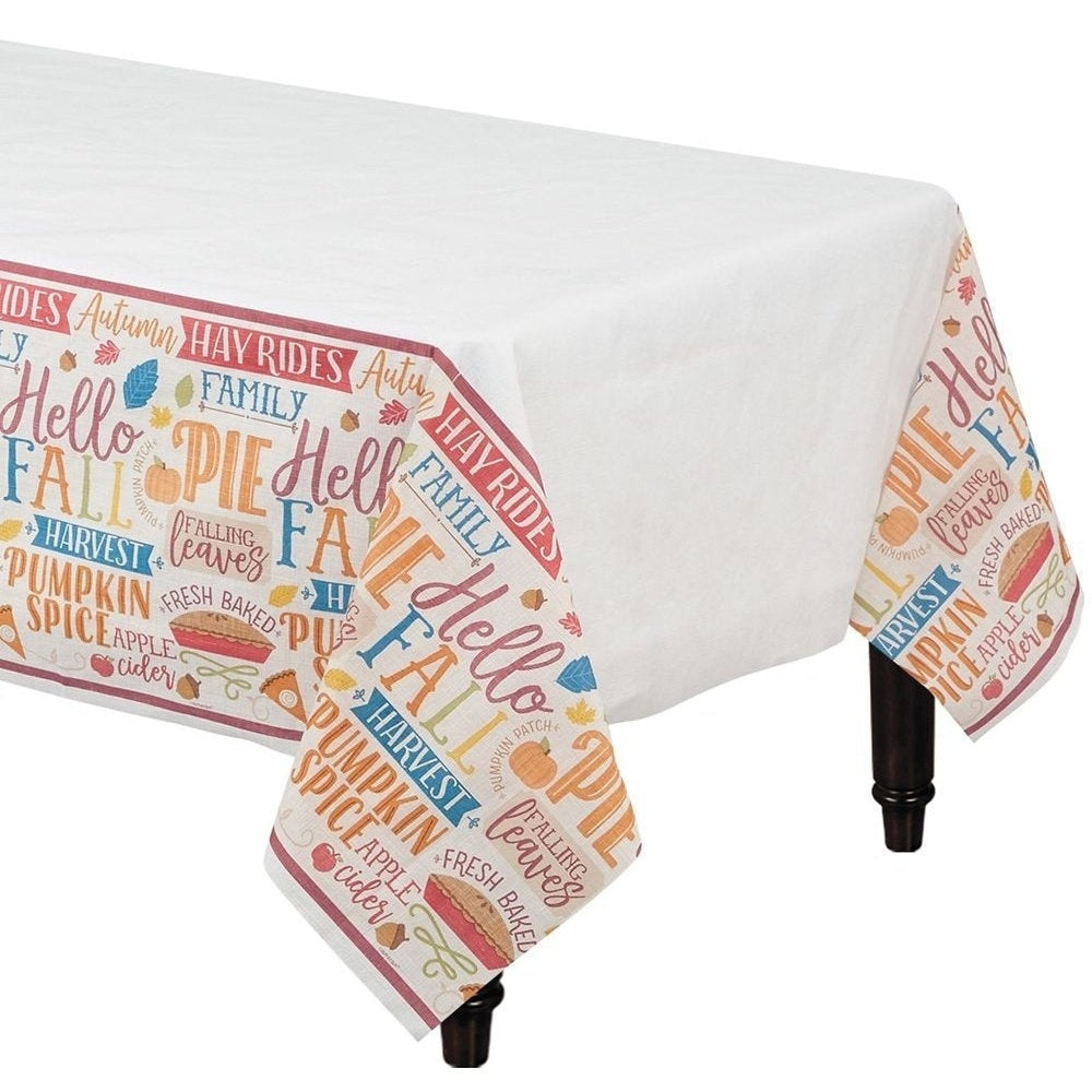 Hello Fall Paper Table Cover