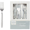High Count Boxed Forks - Silver