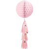 Honeycomb Ball W/ Tail - Rose Gold/Blush