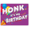 Honk It's My Birthday Purple Horn Yard Sign