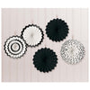 Hot Stamp Paper Fans Black
