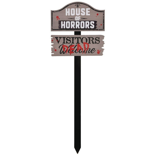 House Of Horrors Mdf Lawn Yard Stake